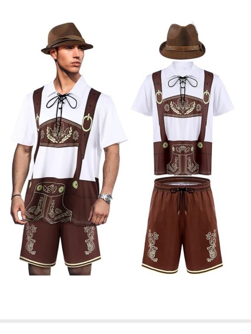 NWT Yahenda Oktoberfest Lederhosen Costume
